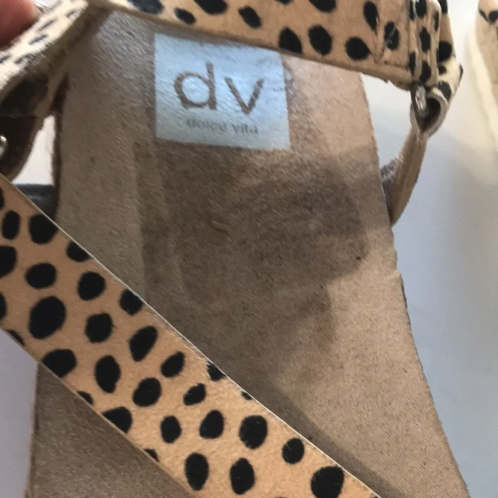 Dolce Vida animal print espadrille NWOT size 9.5
